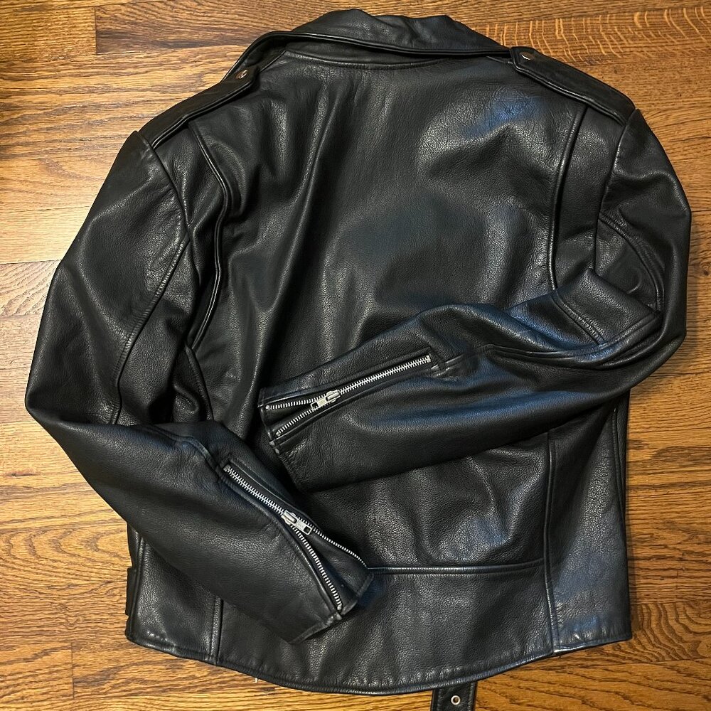 Vintage leather motorcycle jacket - Picture 2 of 10